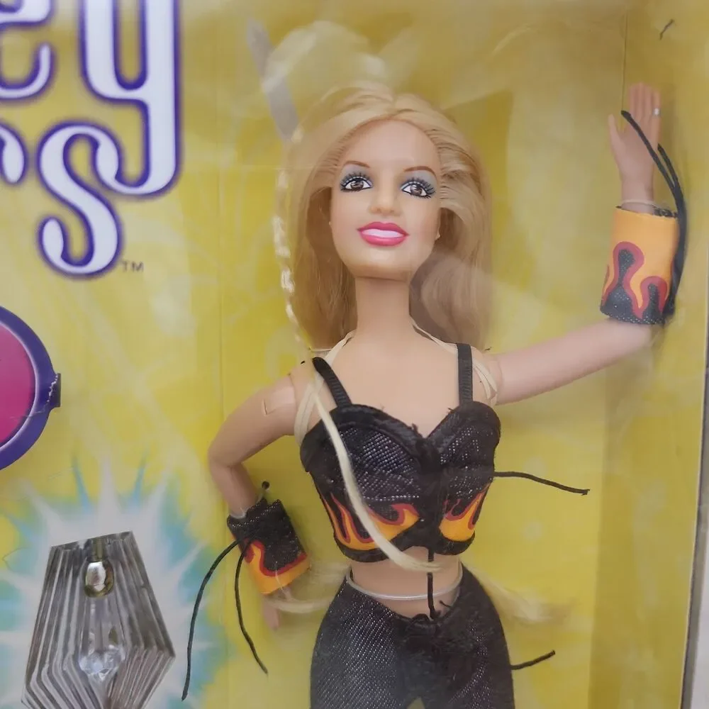 Doll Britney Spears Performing For You Flames Costume Glo Necklace #20200 READ